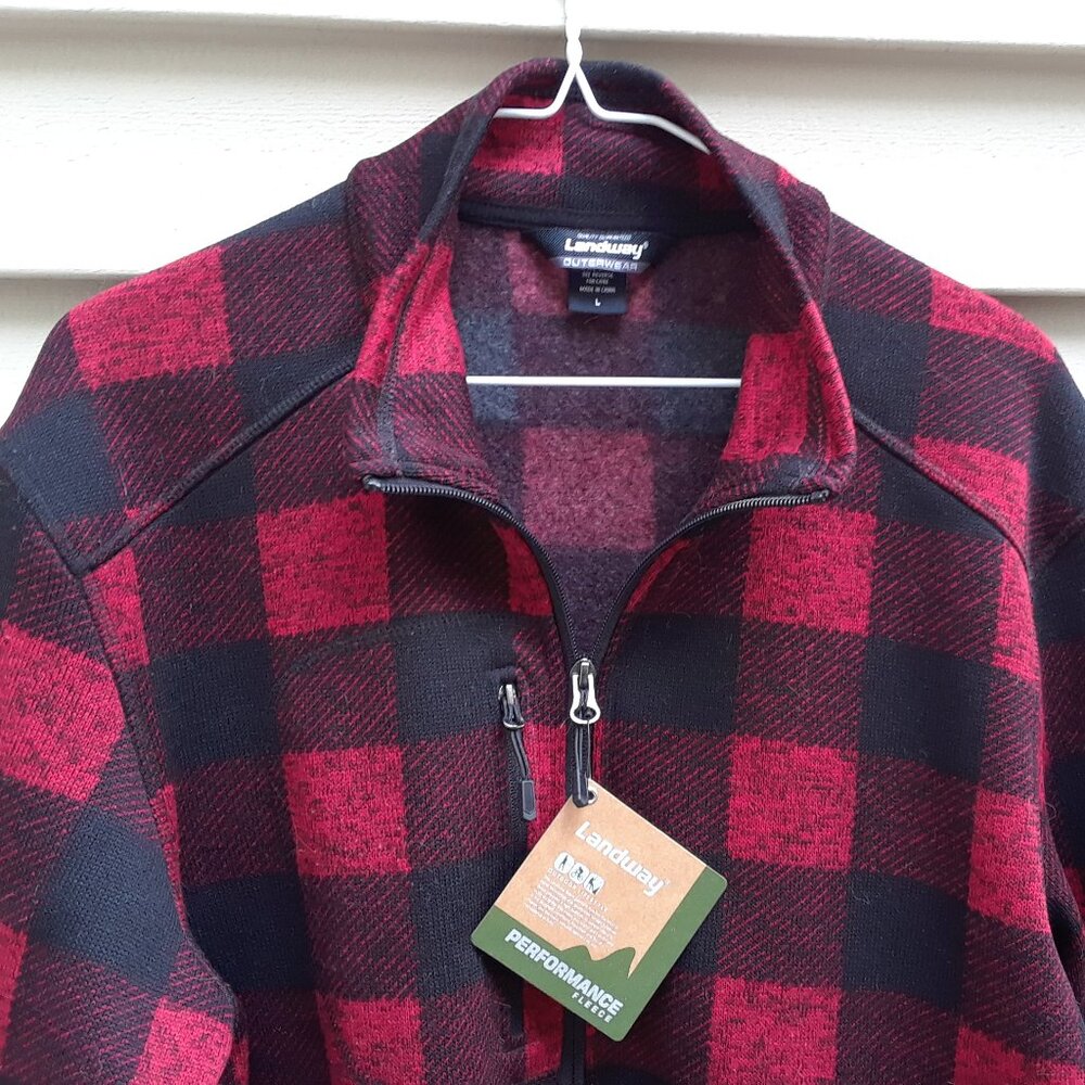 Men's Woodland Full-Zip Sweater-Knit Fleece by Landway (NWT) - Picture 4 of 11